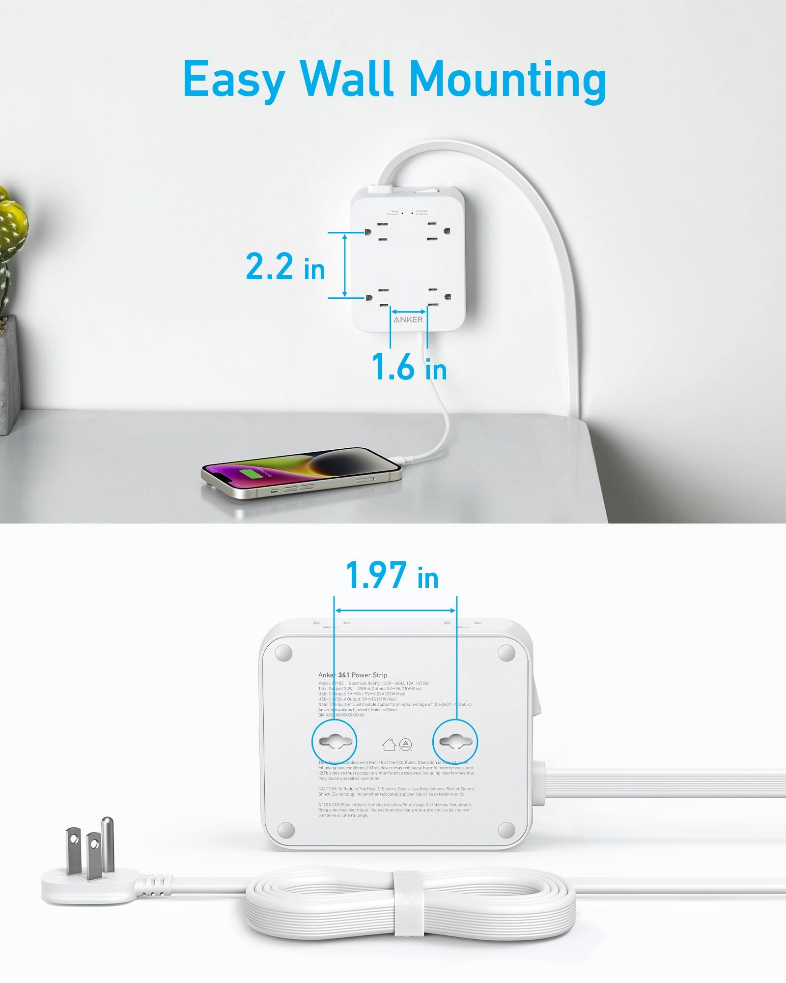 Anker <b>341</b> USB Power Strip
