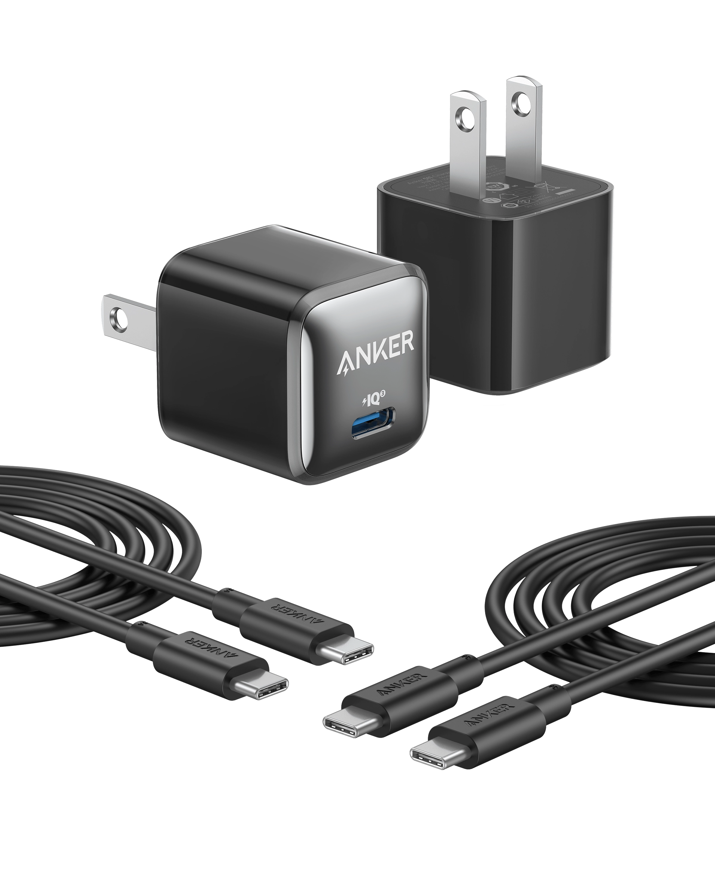 Anker <b>511</b> Charger (Nano Pro) with 6 ft USB-C Cable(2-Pack)