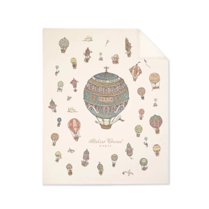 Atelier Choux Cashmere Blanket Hot Air Balloons - 100x80cm