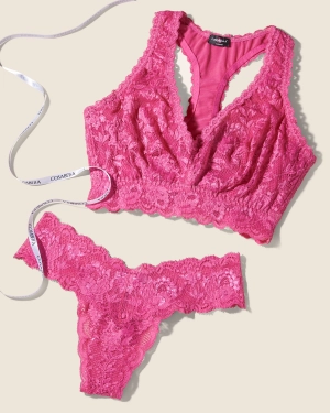 Curvy Racie Racerback Bralette & Cutie Thong Set