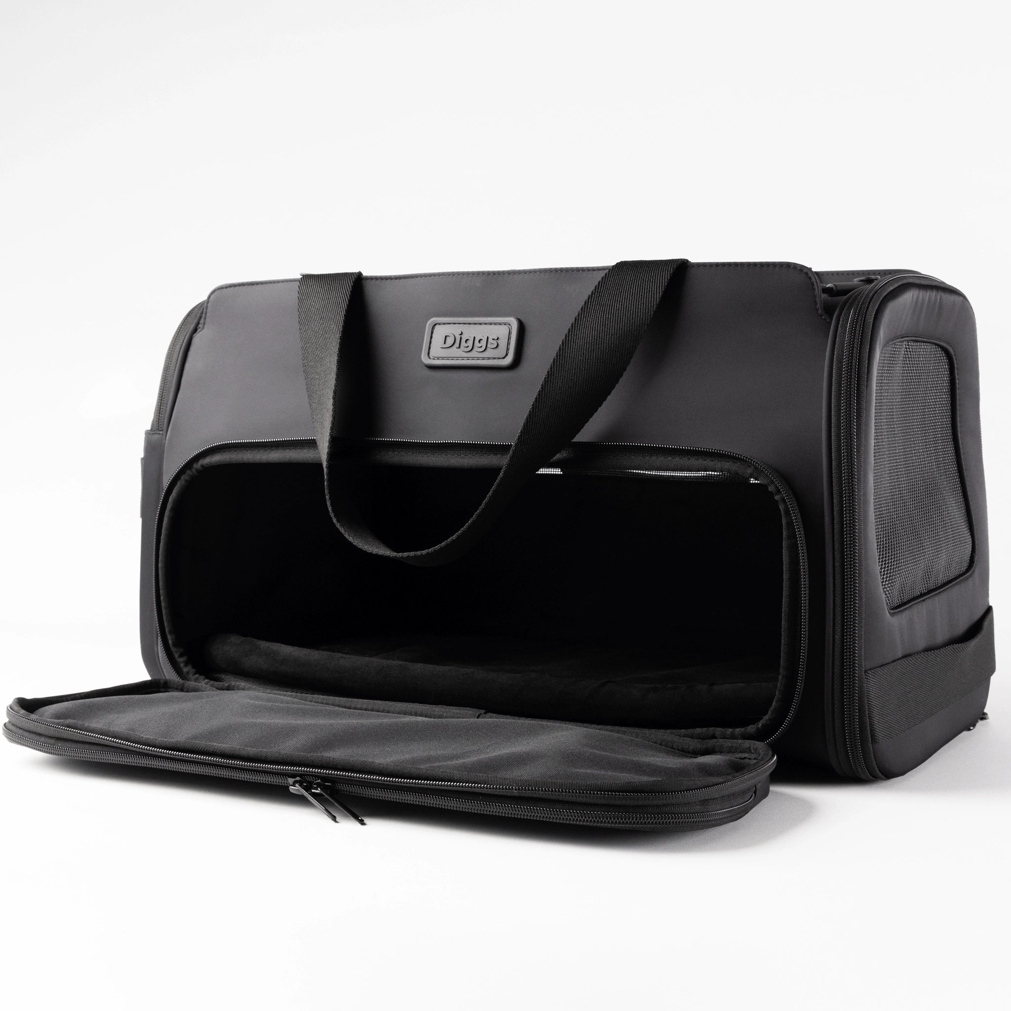 Diggs Passenger Travel Carrier Charcoal Dog Travel