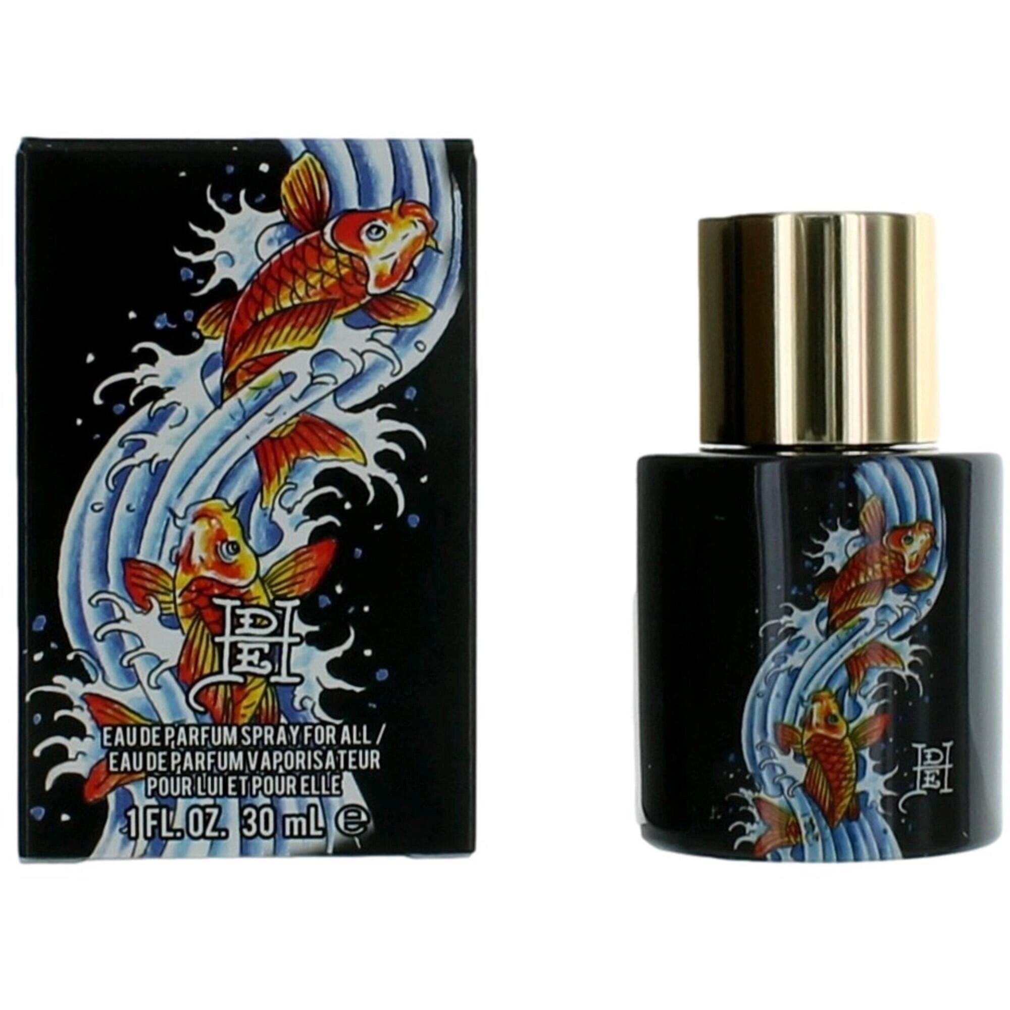Ed Hardy Unisex Eau De Toilette Spray - Koi Wave Fruity Colorful Explosion, 1 oz