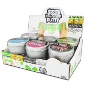 Fidget Slime Putty Assortment - 12 Pieces Per Retail Ready Display 23802