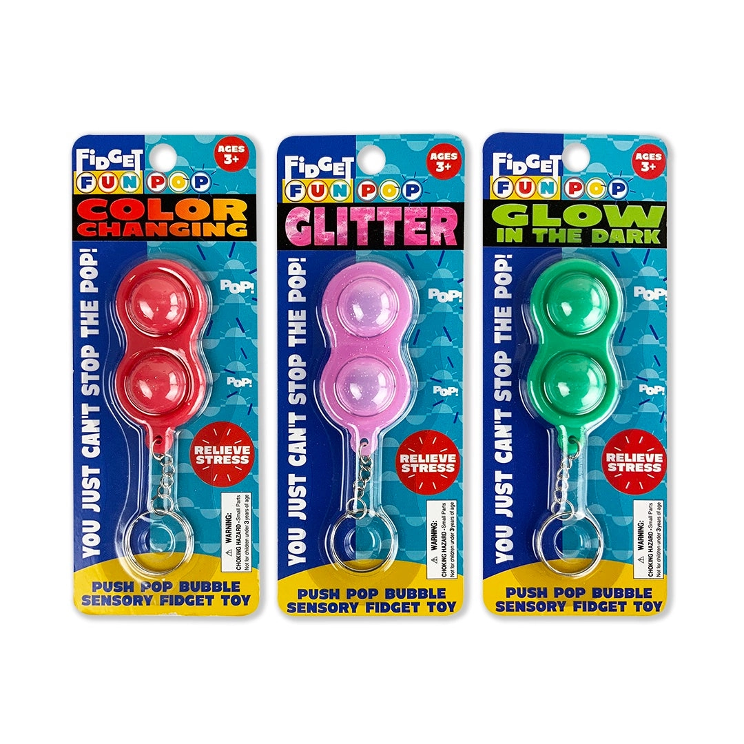 Flidget Pop Key Chain - 12 Pieces Per Display 22241