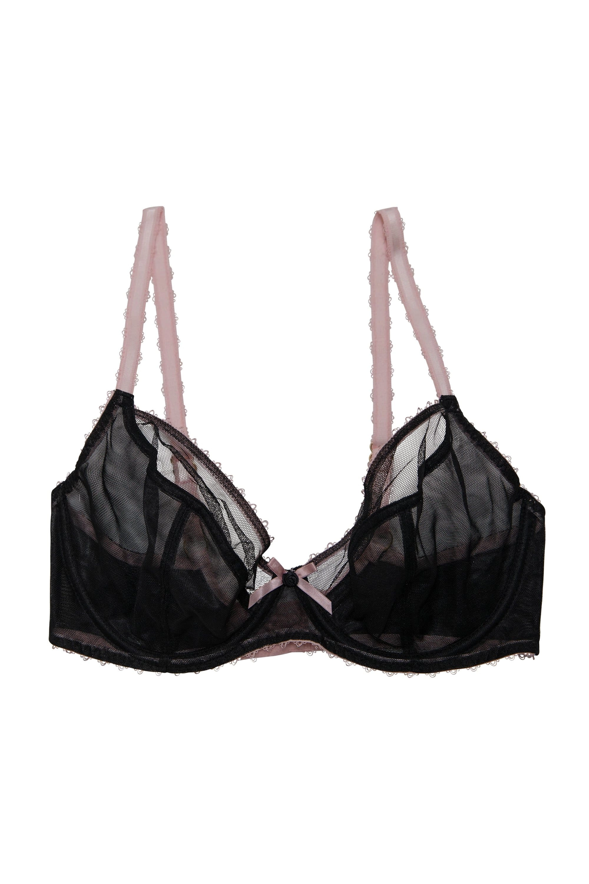 Grace Black & Pink Plunge Bra
