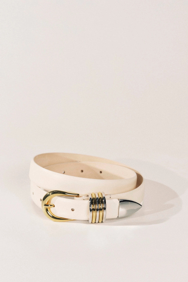 Hollyhock Mixed Metal Belt