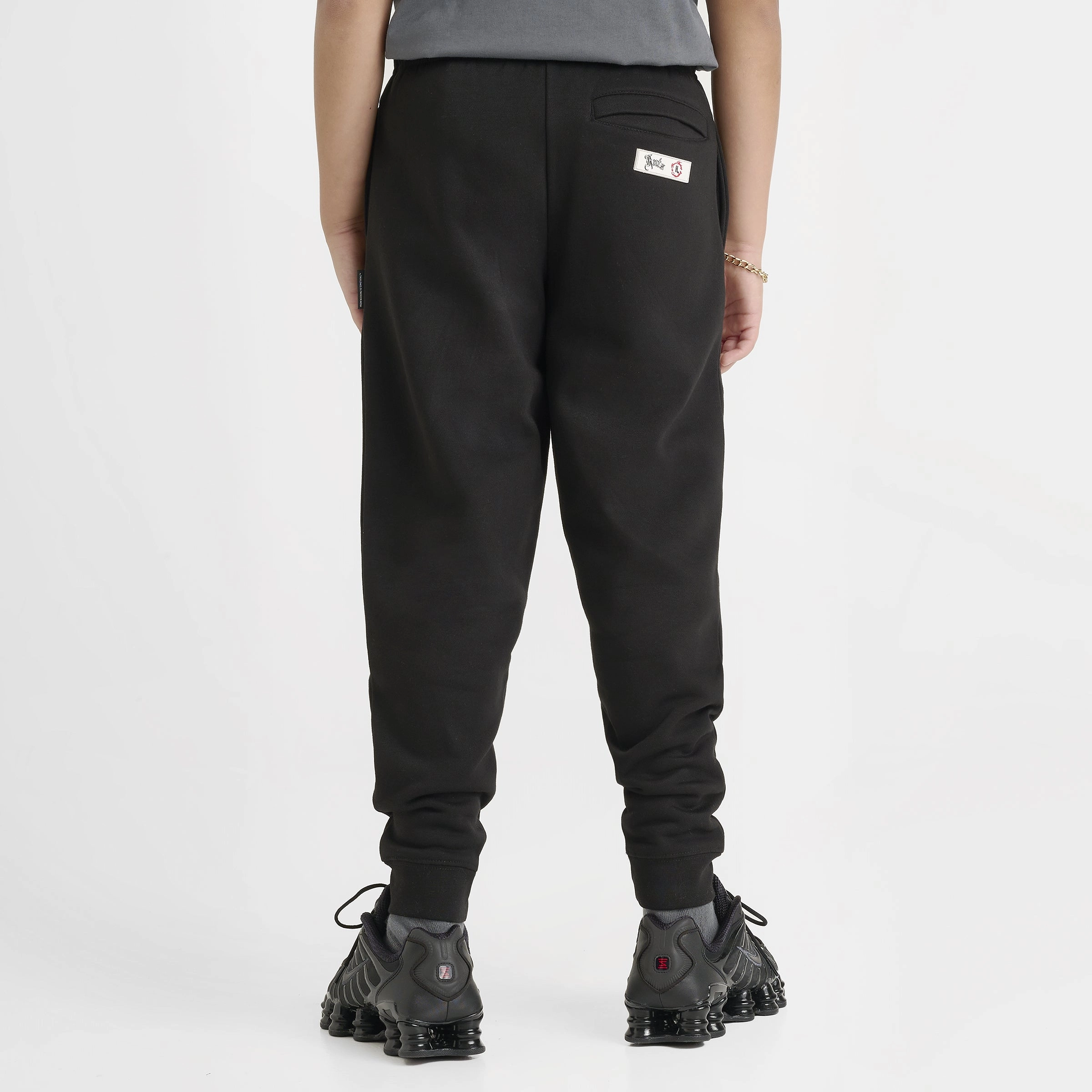 Hoodrich Junior Boys' Eterno Joggers Black / White - Lychee