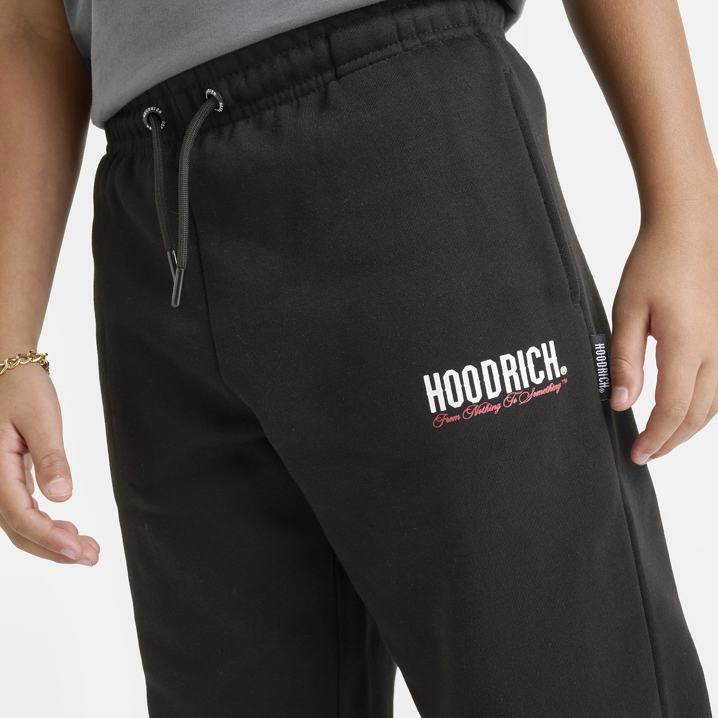 Hoodrich Junior Boys' Eterno Joggers Black / White - Lychee
