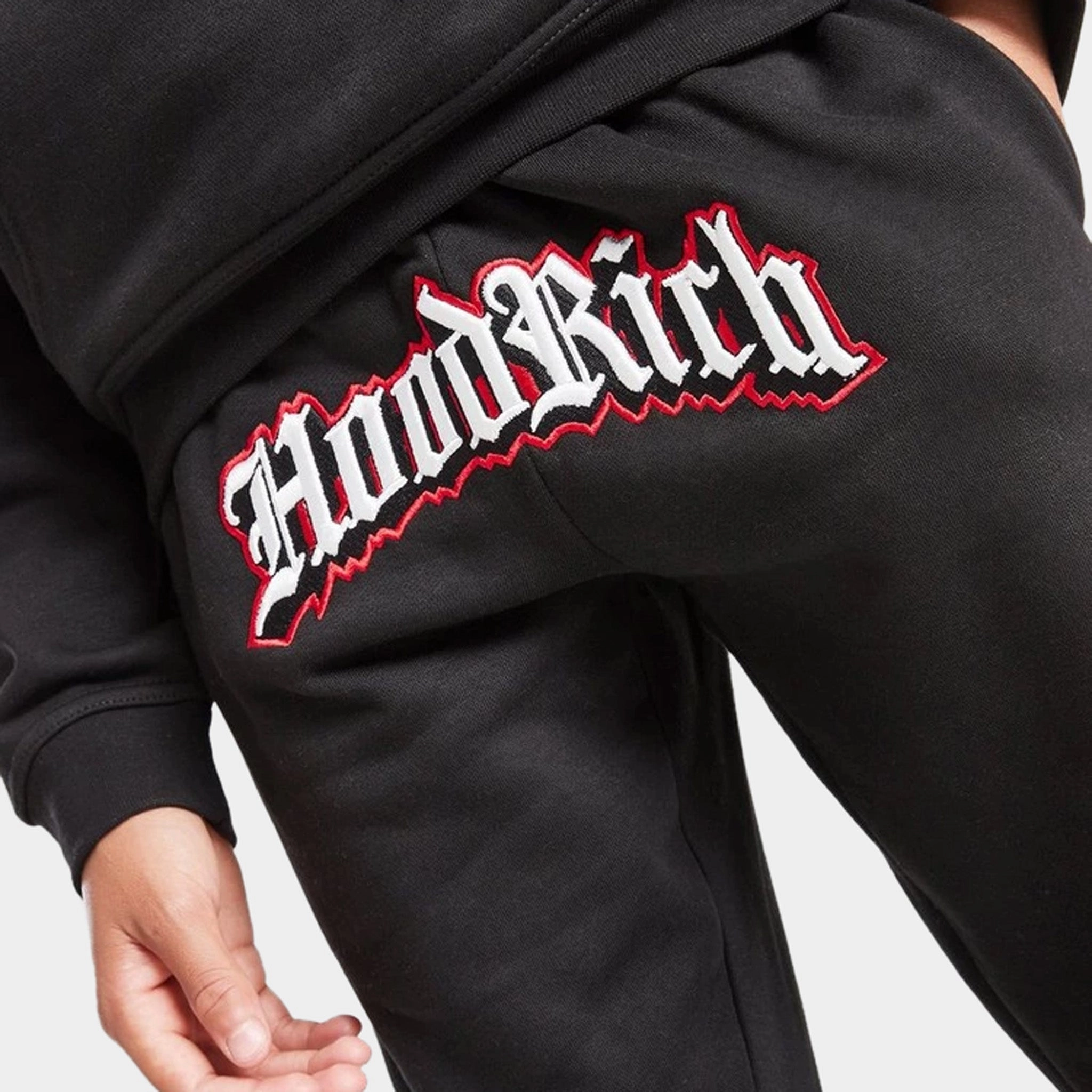 Hoodrich Juniors' Gothic Joggers Black / White - Lychee