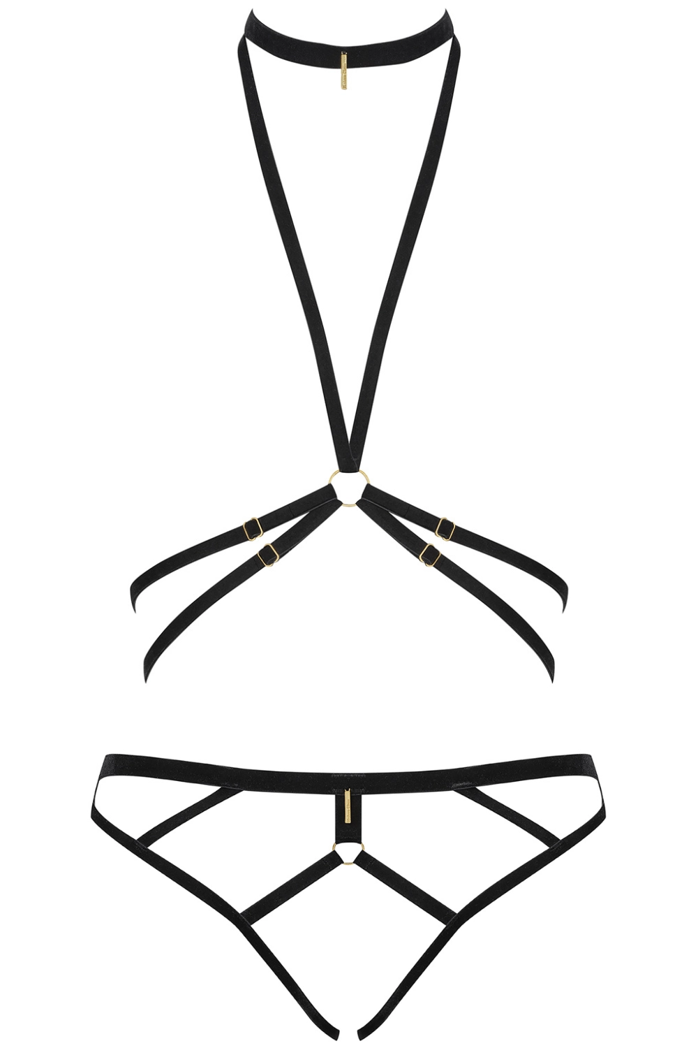 Les Fétiches Velvet Harness & Open Brief
