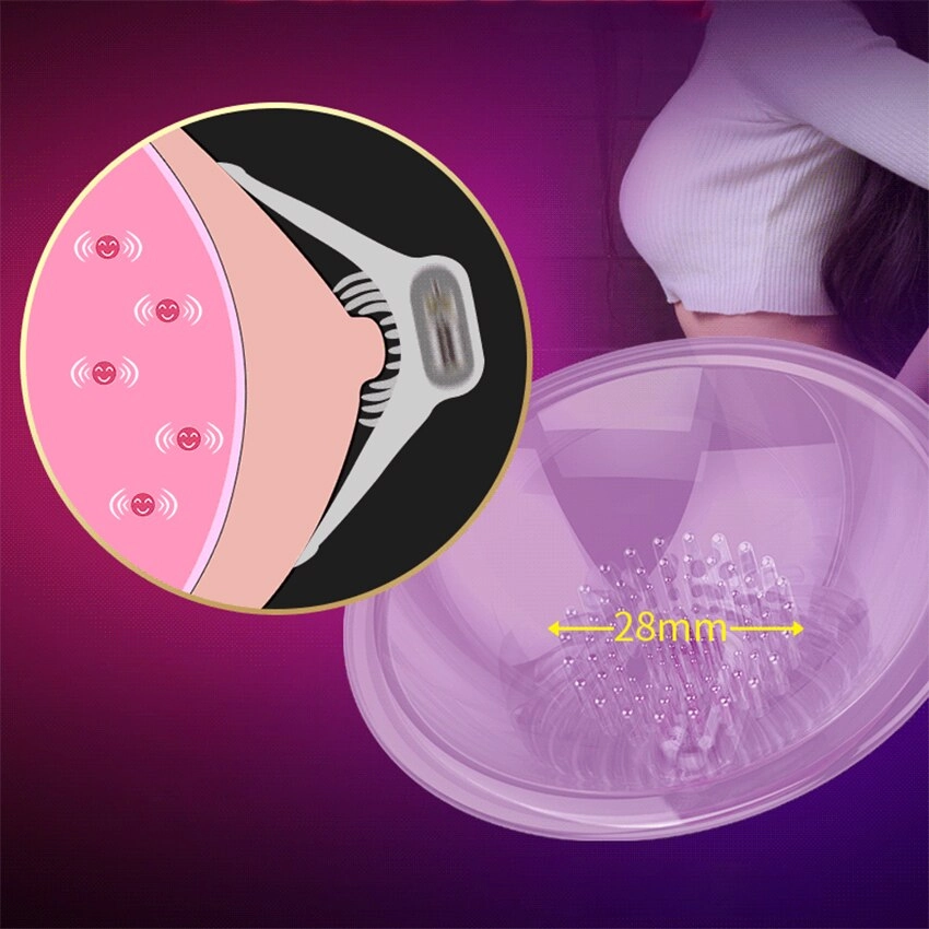 Leten Breast Massager Breast Pump Stimulator Tongue Lick Nipple Suction Cups Sucker Vibrator