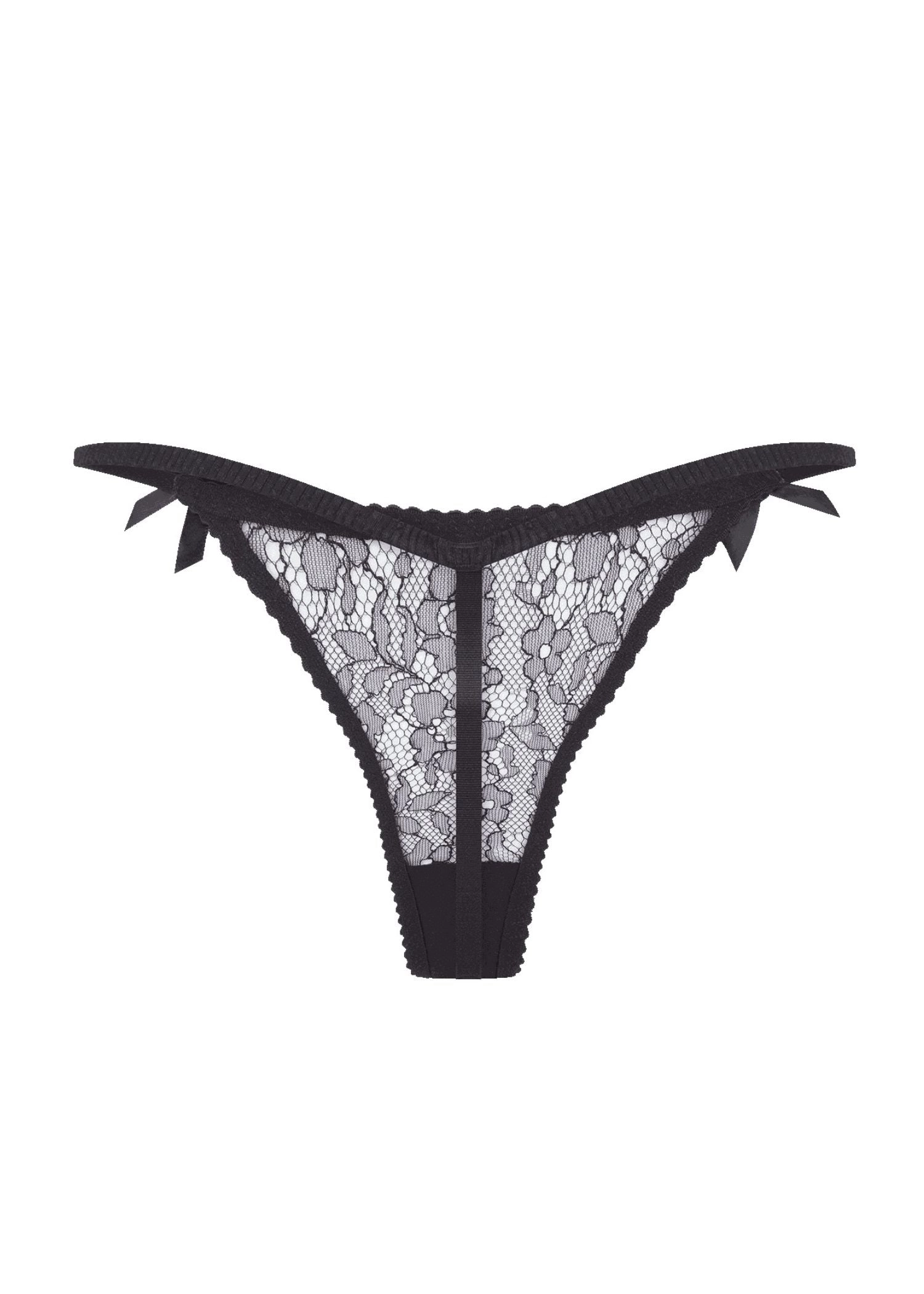 Lorna Lace Thong (Black)