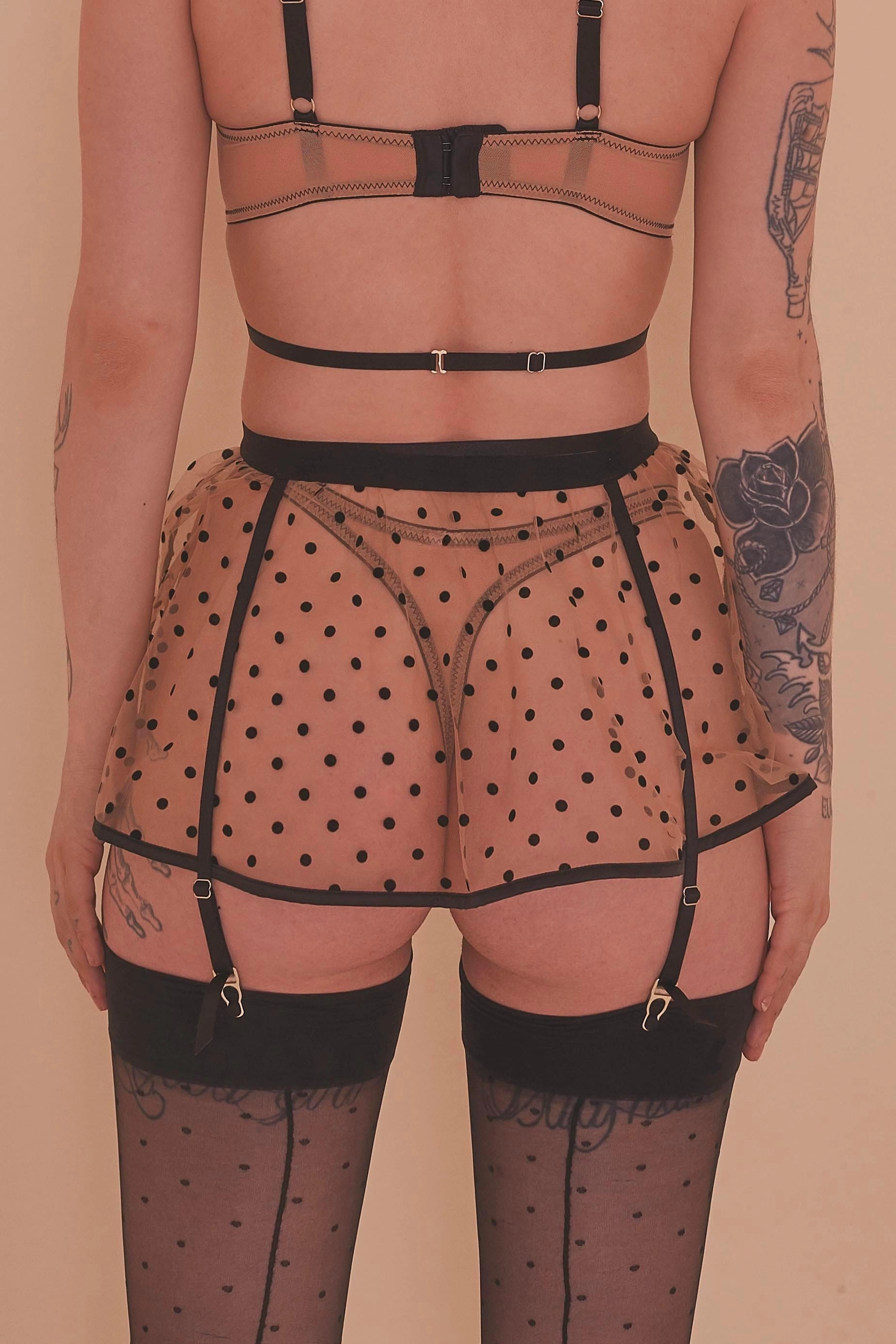 Regalia Lexi Dotty Peplum Suspender