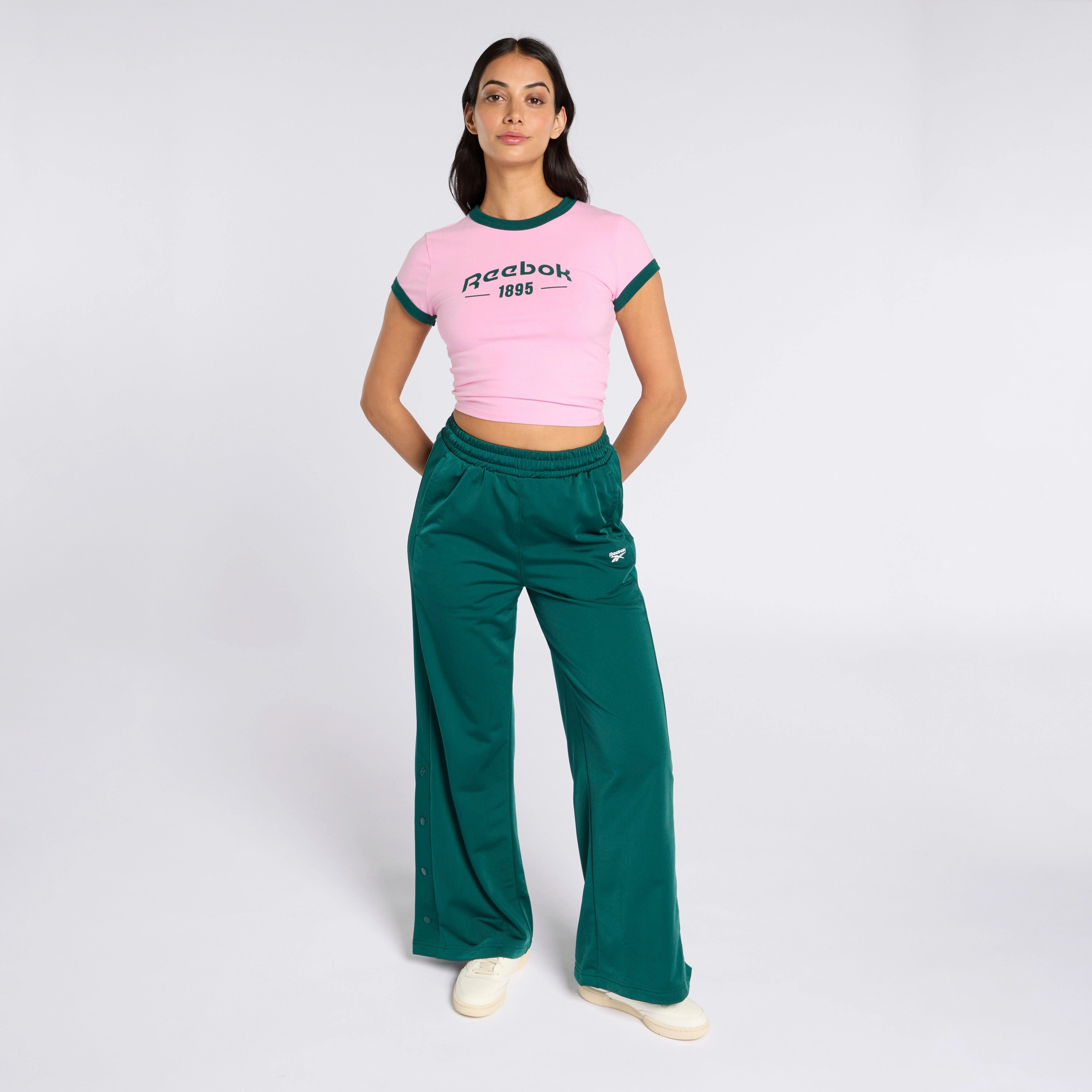 Ringer 95 Tee Astro Rose/ Collegiate Green