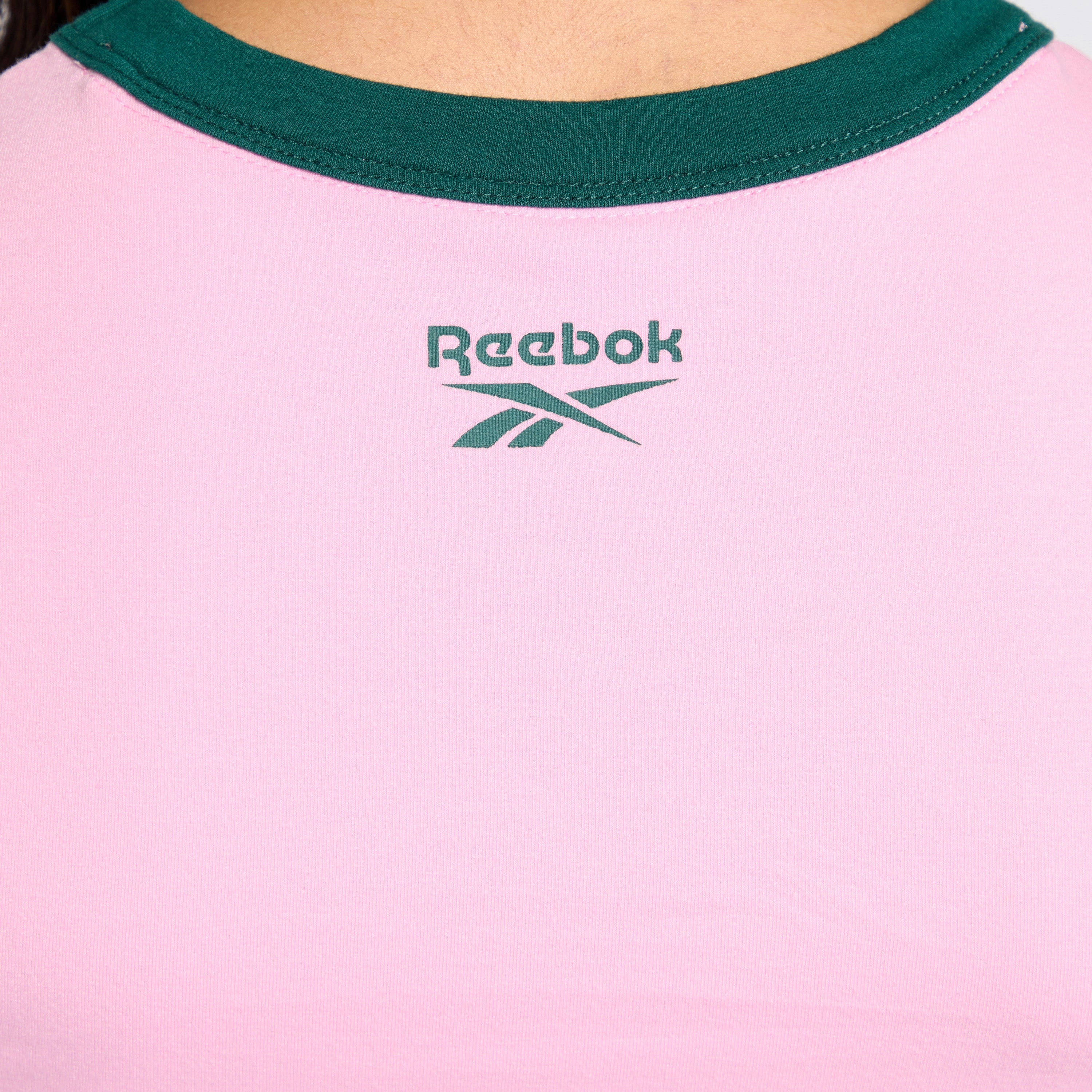 Ringer 95 Tee Astro Rose/ Collegiate Green
