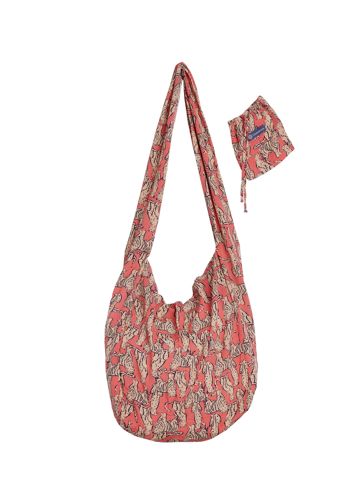 Soft Shoulder Bag with Drawstring Pouch