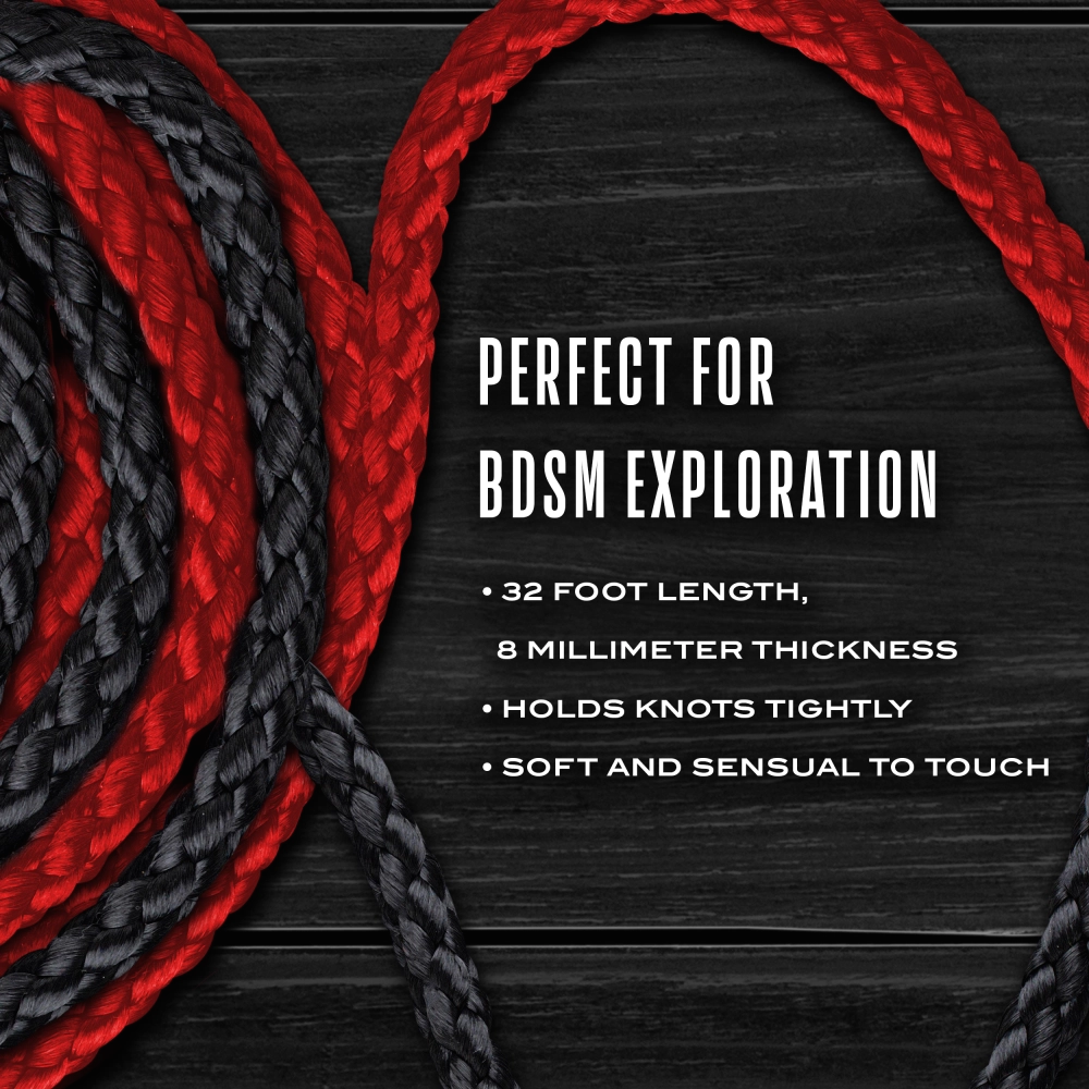 Temptasia By Blush® | Bondage Rope - 32 Feet - Black