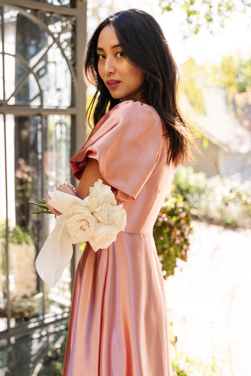 Tessie Dress in Apricot Crush
