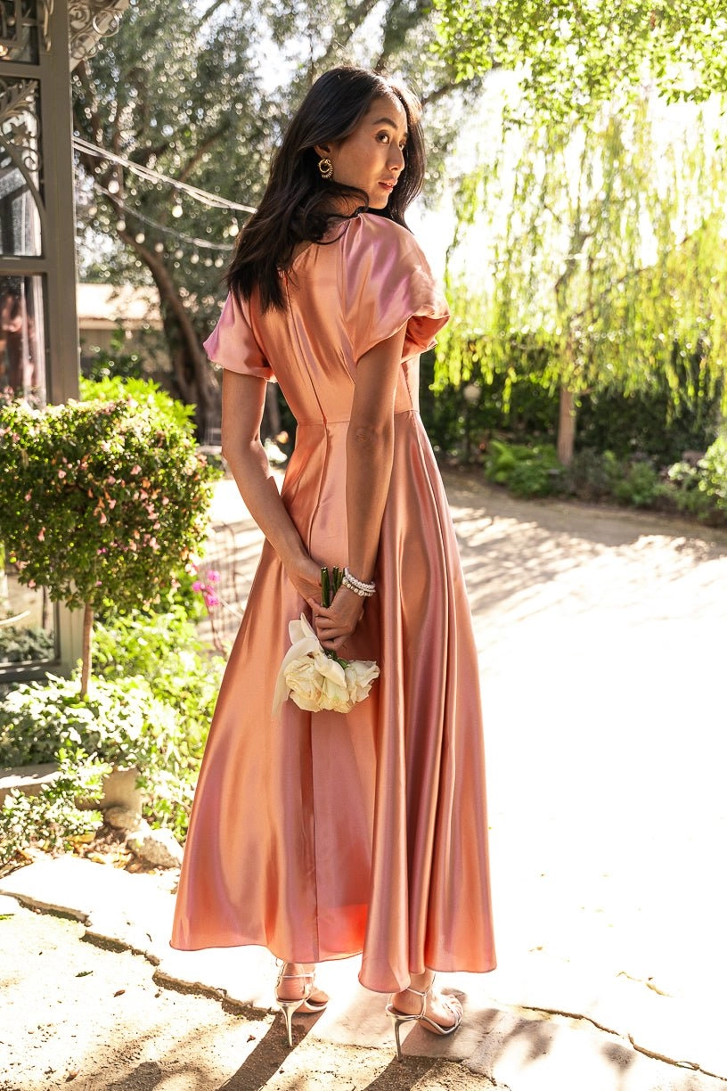 Tessie Dress in Apricot Crush