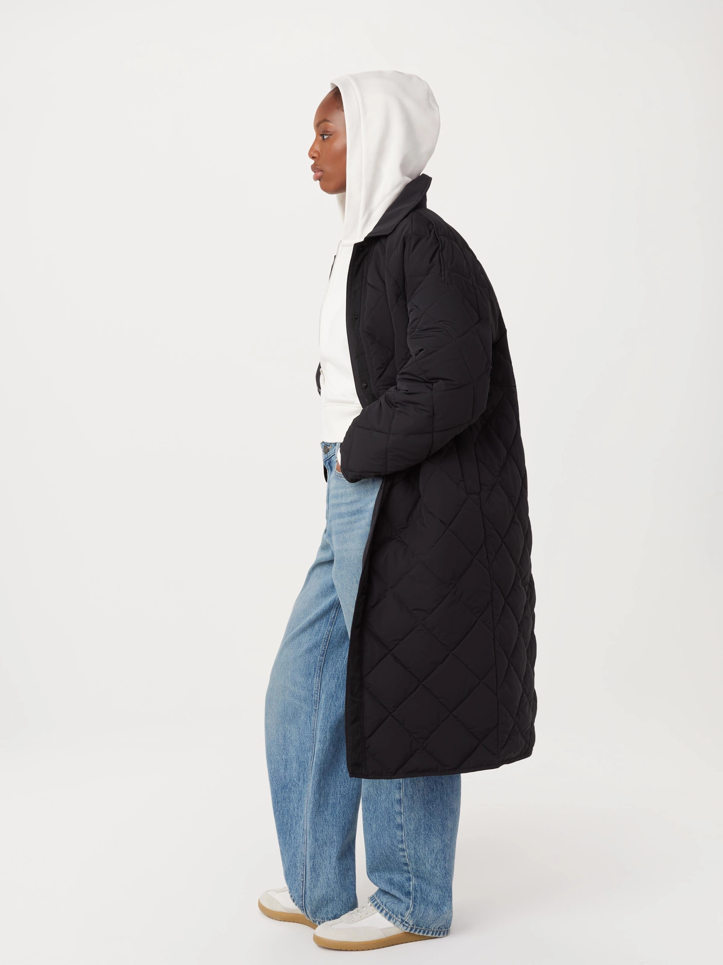 The Skyline Maxi Jacket in Black