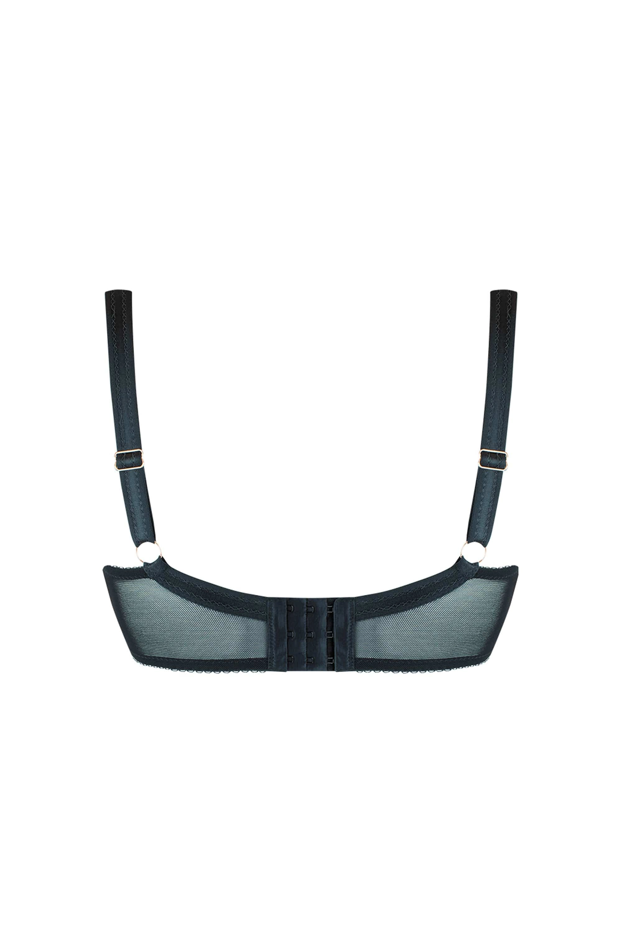 Unzipped Black Plunge Bra