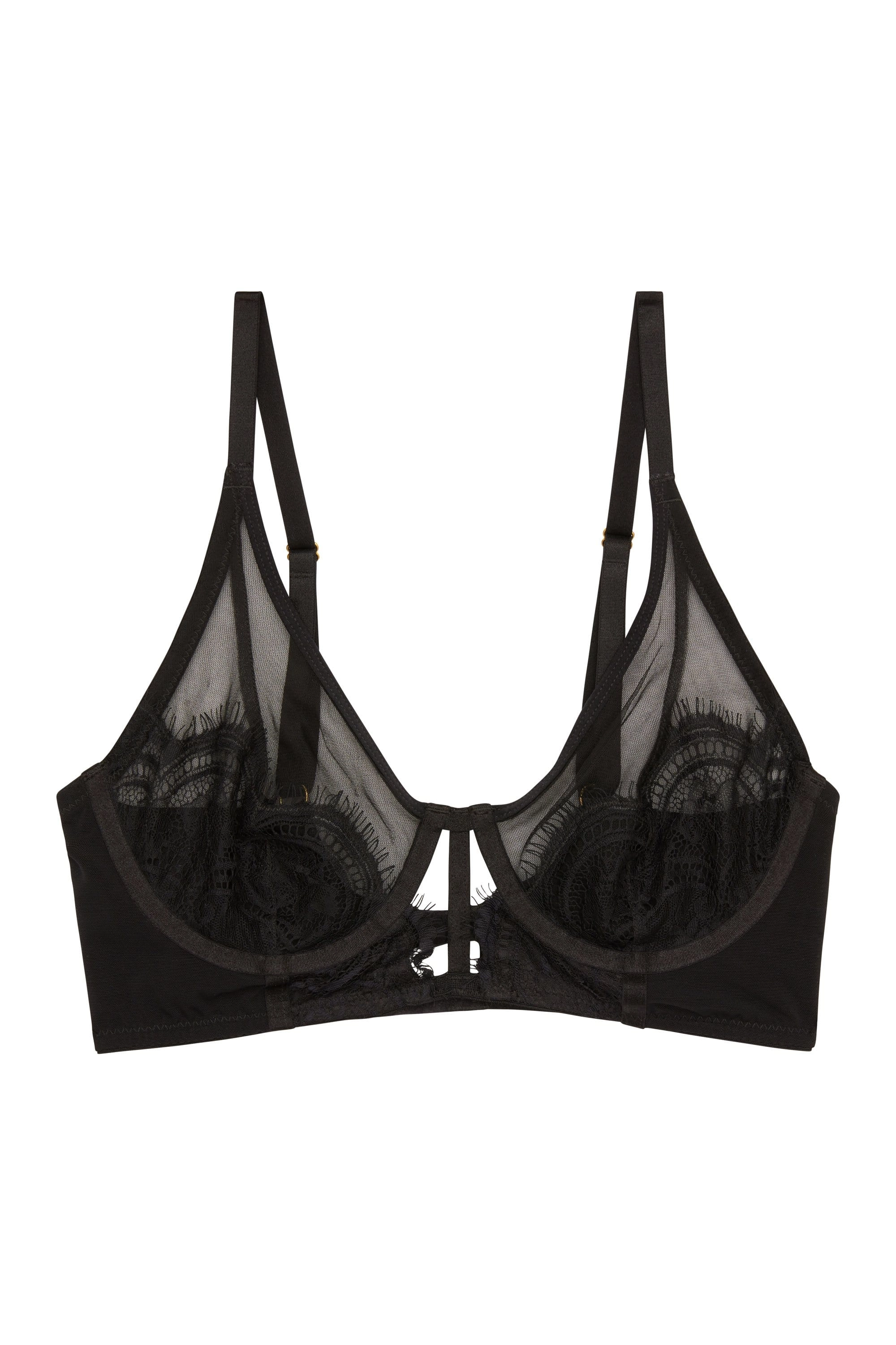 Wolf & Whistle Layla Longline High Apex Eyelash Lace Bra
